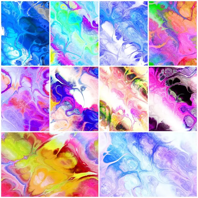 Funky Marble Fat Quarter Bundle - 10 Pieces