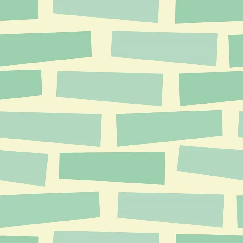 Furious 50s Bricks Fabric - Tan