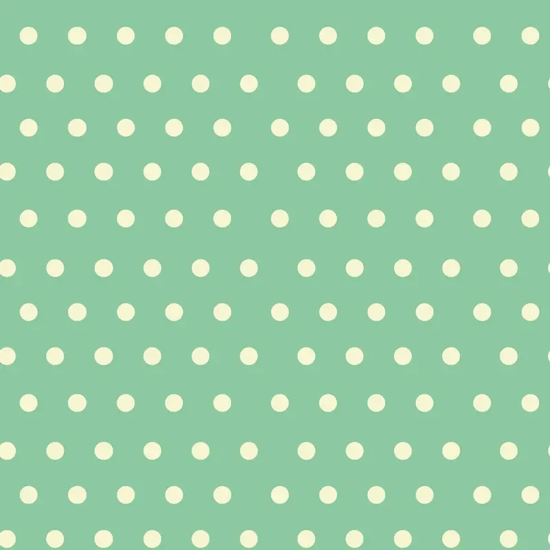 Furious 50s Polka Dots Fabric - Green