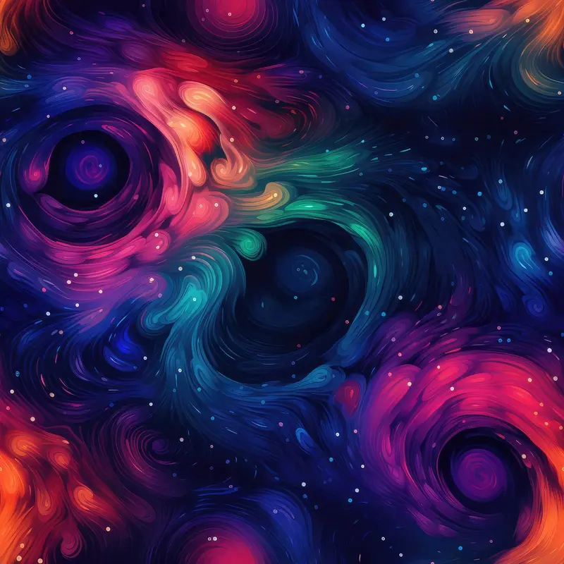 Galaxy Gazing Pattern #12 Fabric