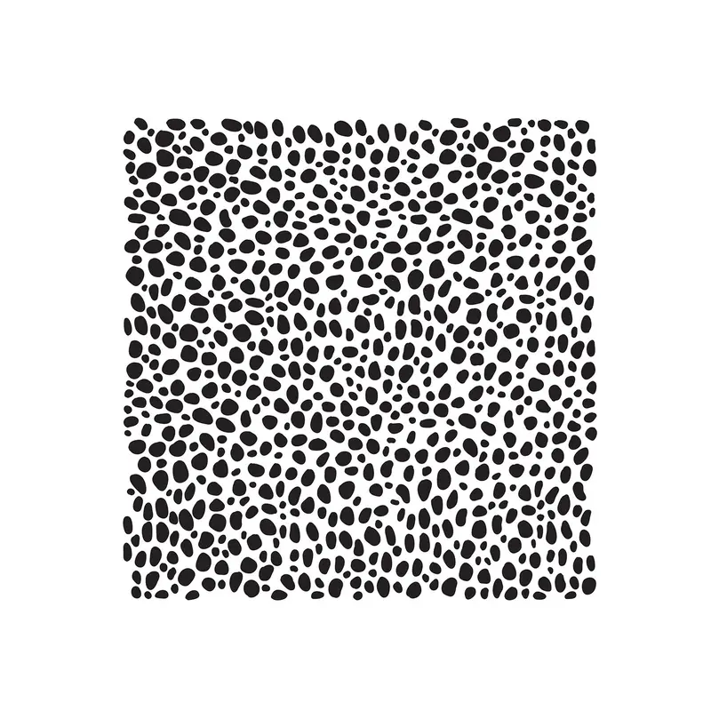Mixed Media Stencil - Spotted, 6 x 6 in.