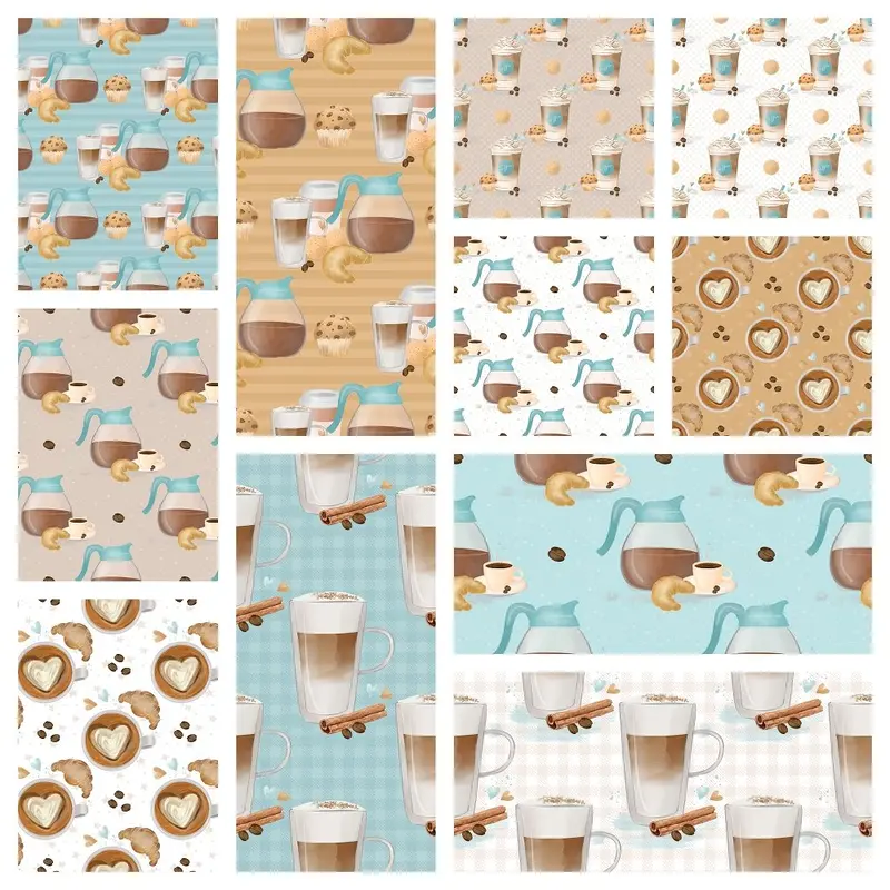 Cozy Coffee Fat Quarter Bundle - 11 Pieces