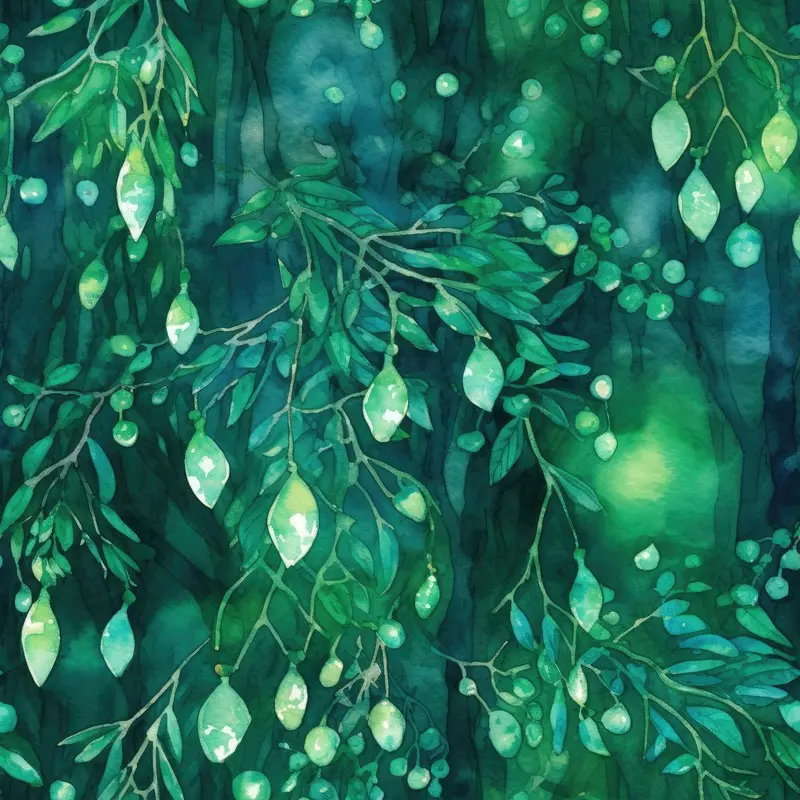 Emerald Forest Pattern #2 Fabric