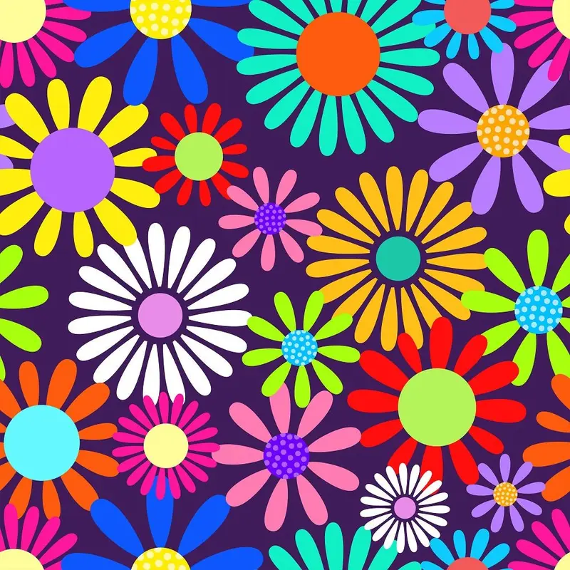 Flower Power #2 Fabric