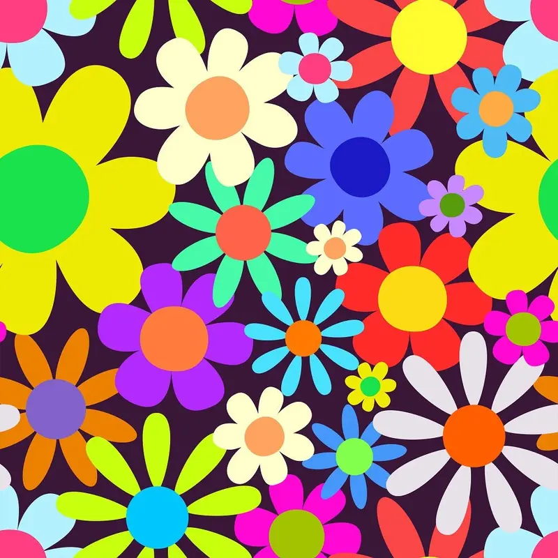 Flower Power #4 Fabric