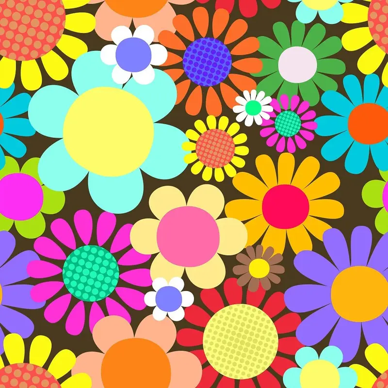 Flower Power #5 Fabric