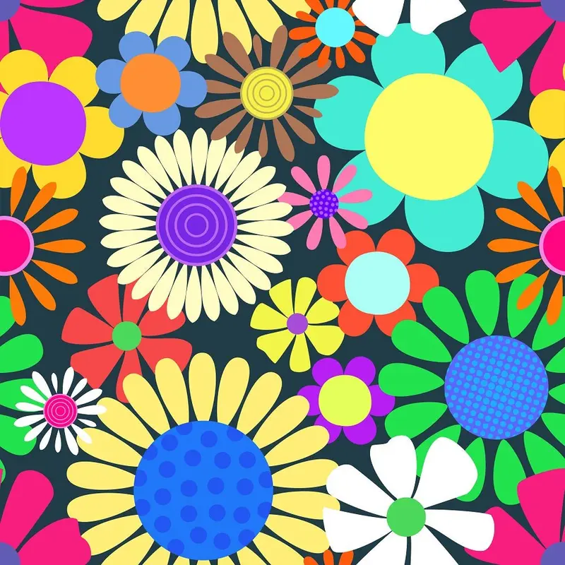 Flower Power #8 Fabric