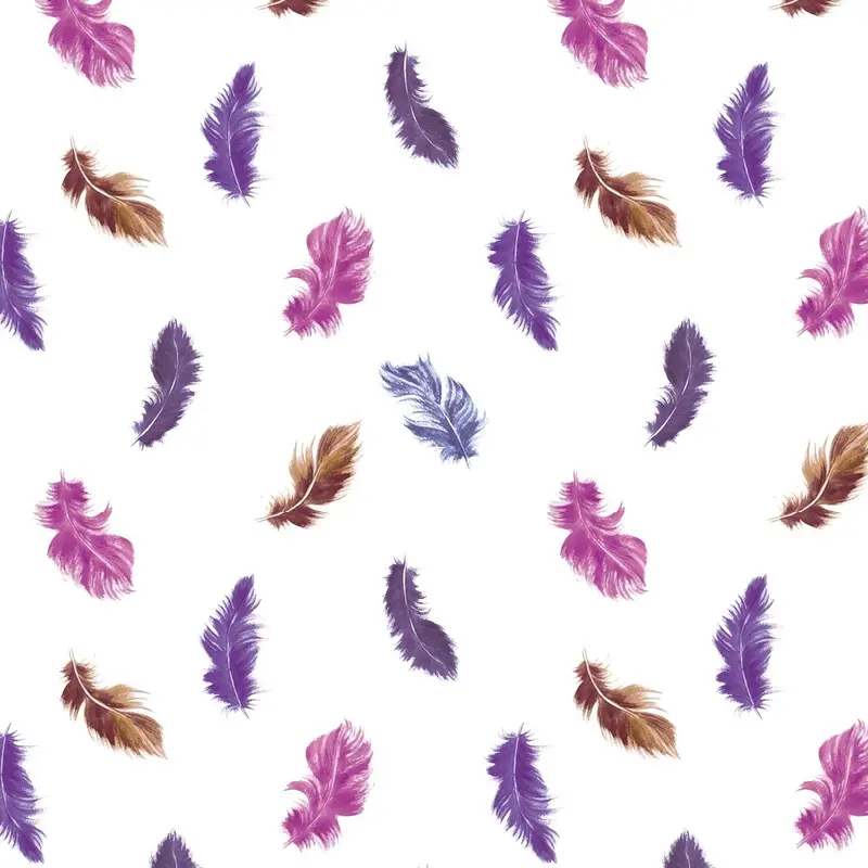 Flying Feather Fabric - Multi
