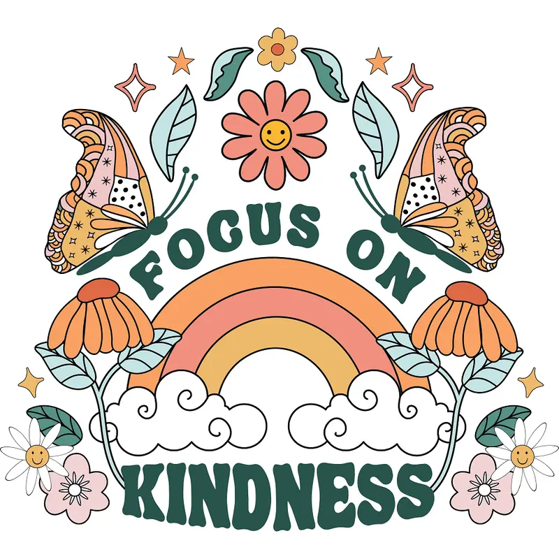 Focus on Kindness Fabric Panel