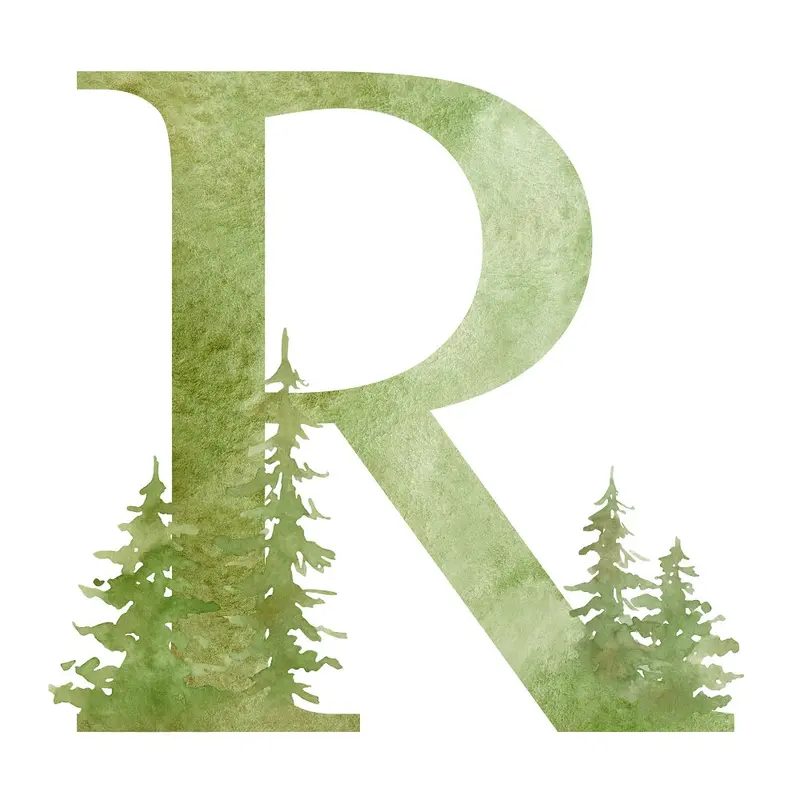 Foggy Forest R Fabric Panel