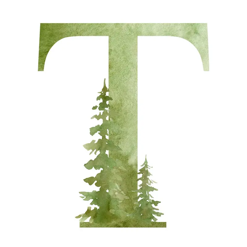 Foggy Forest T Fabric Panel