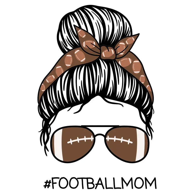Football Mom Fabric Panel