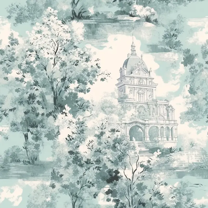French Country Toile Pattern #12 Fabric