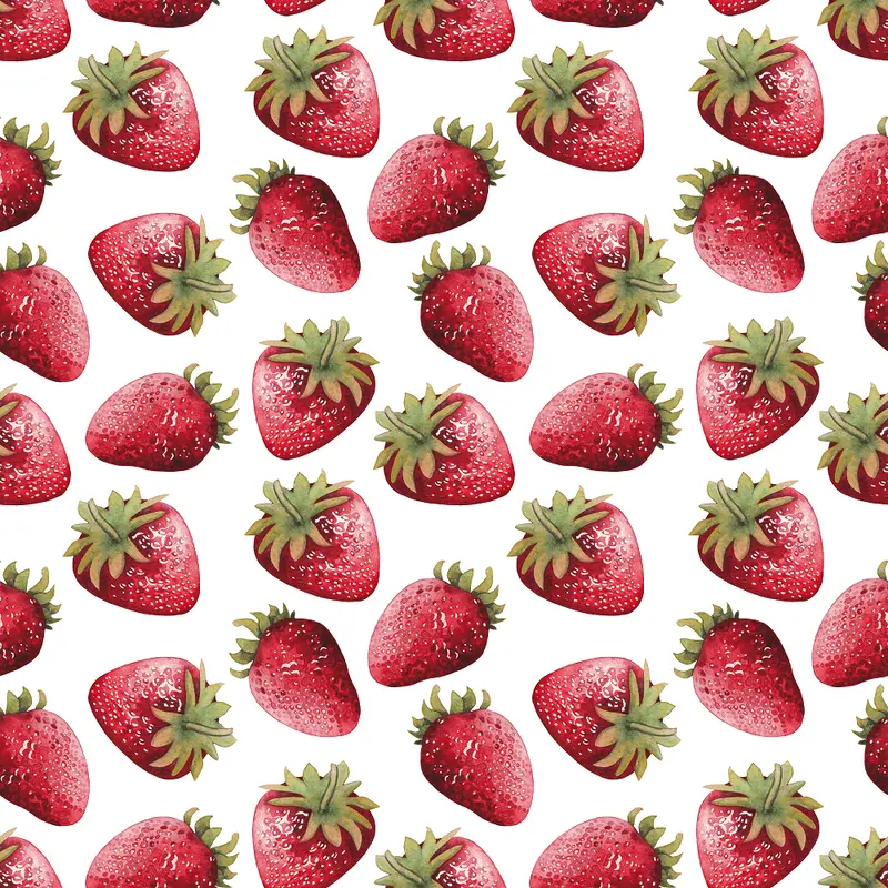 Fresh Strawberries Fabric