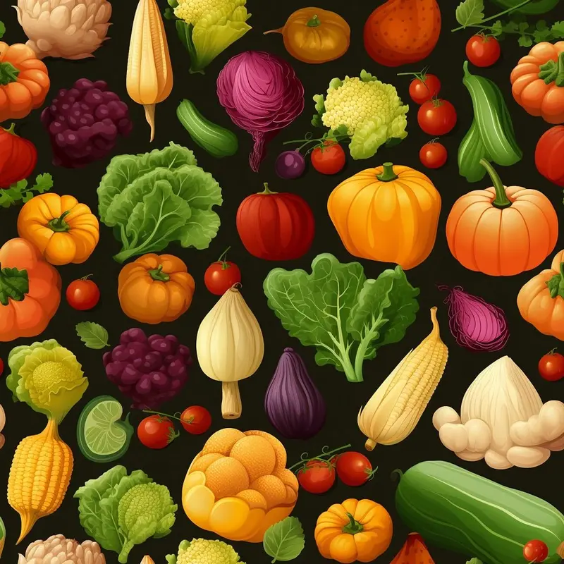 Fresh Veggies #12 Fabric