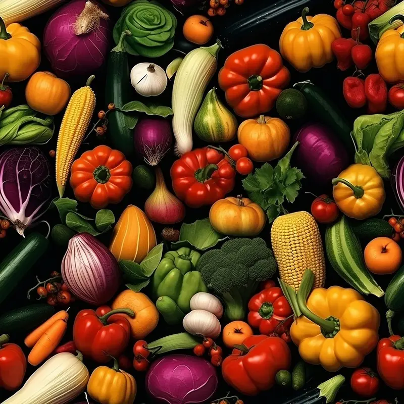 Fresh Veggies #3 Fabric