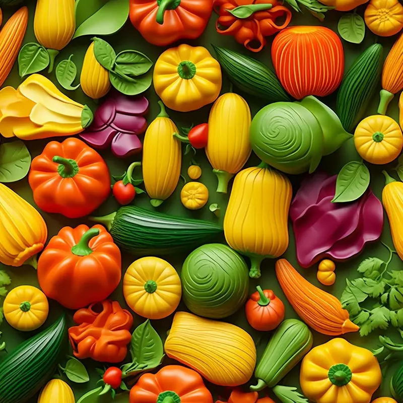 Fresh Veggies #8 Fabric