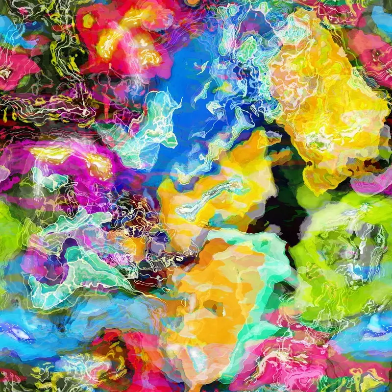 Funky Ink #10 Fabric