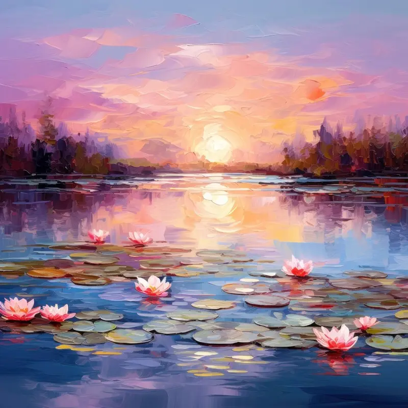 Claude Monet Water Lillie's #5 Fabric Panel