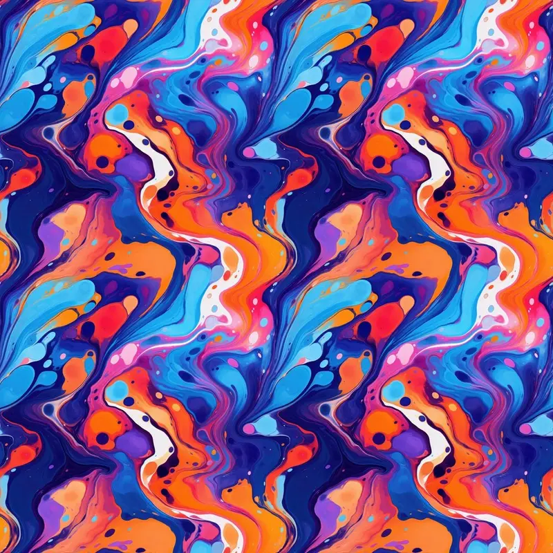 Colorful Paint Distribution Fabric