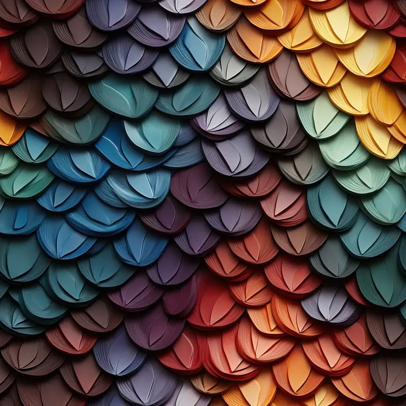 Dragon Scales Pattern #11 Fabric