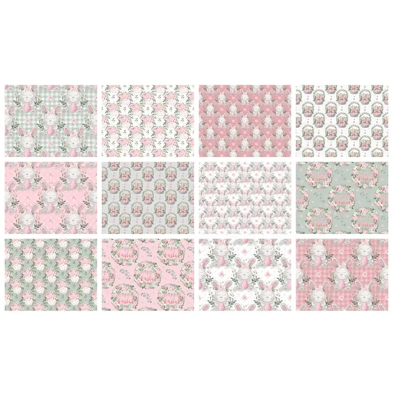 Easter Bunny Fabric Collection - 1 Yard Bundle