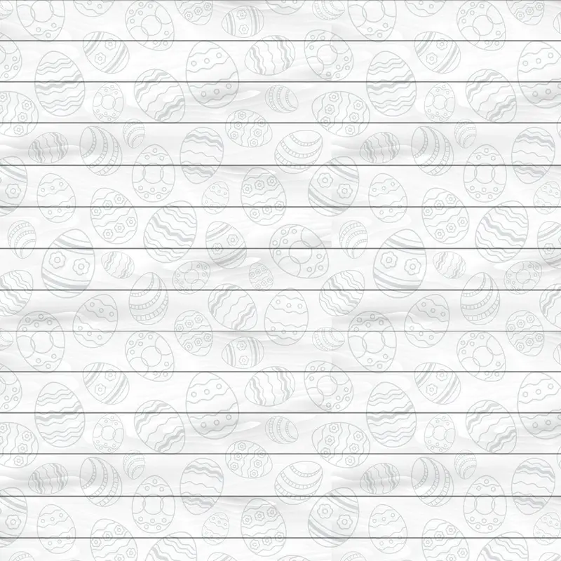 Easter Egg Wood Plank Fabric