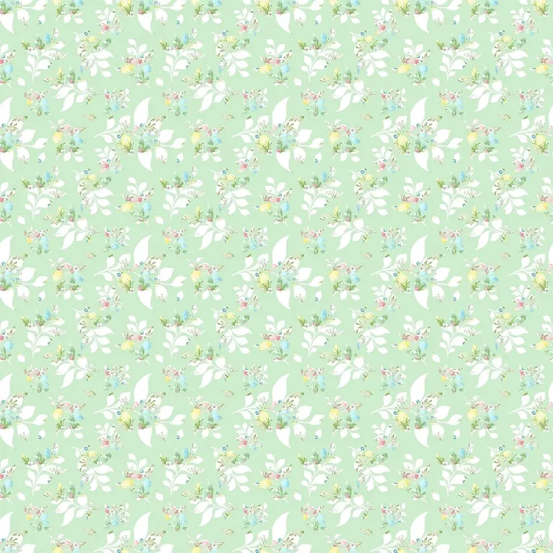 Easter Leaf Fabric - Green