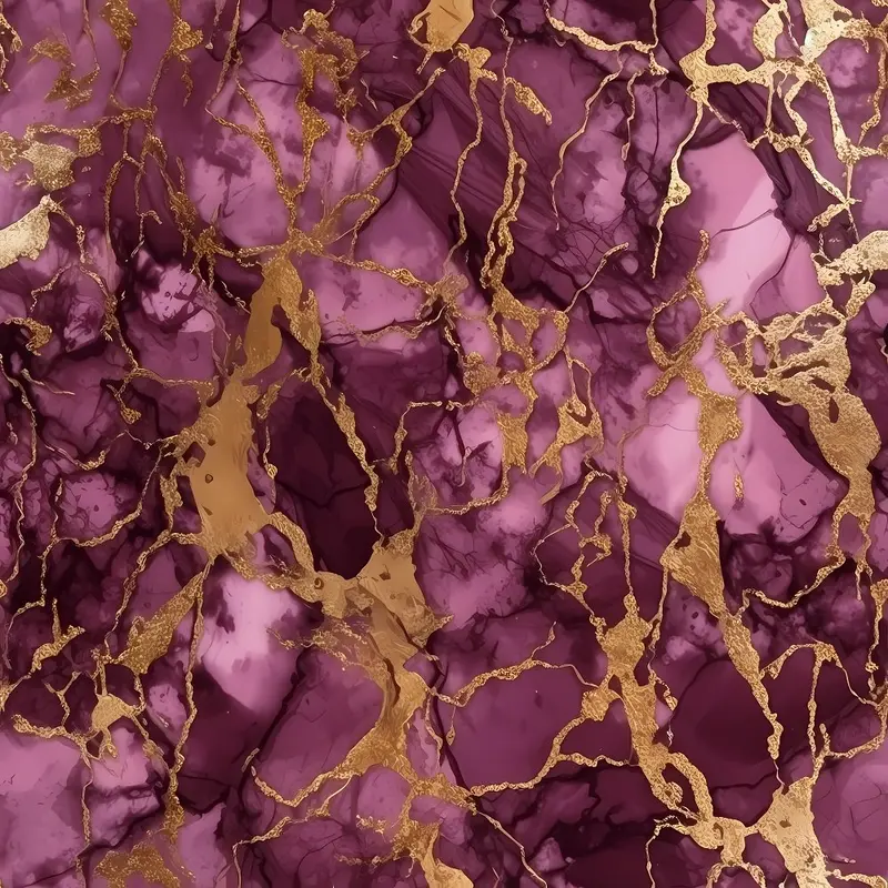 Elegant Marble Fabric - Plum