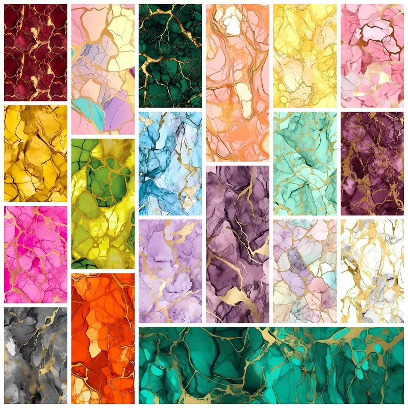 Elegant Marble Fat Quarter Bundle - 19 Pieces