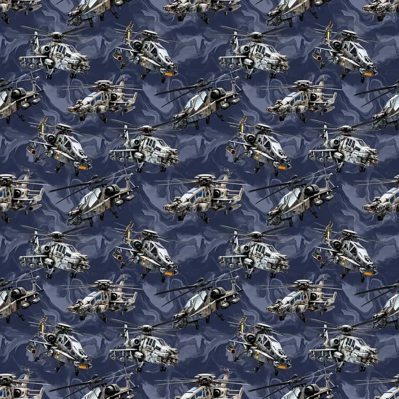 Fighter Helicopter Fabric