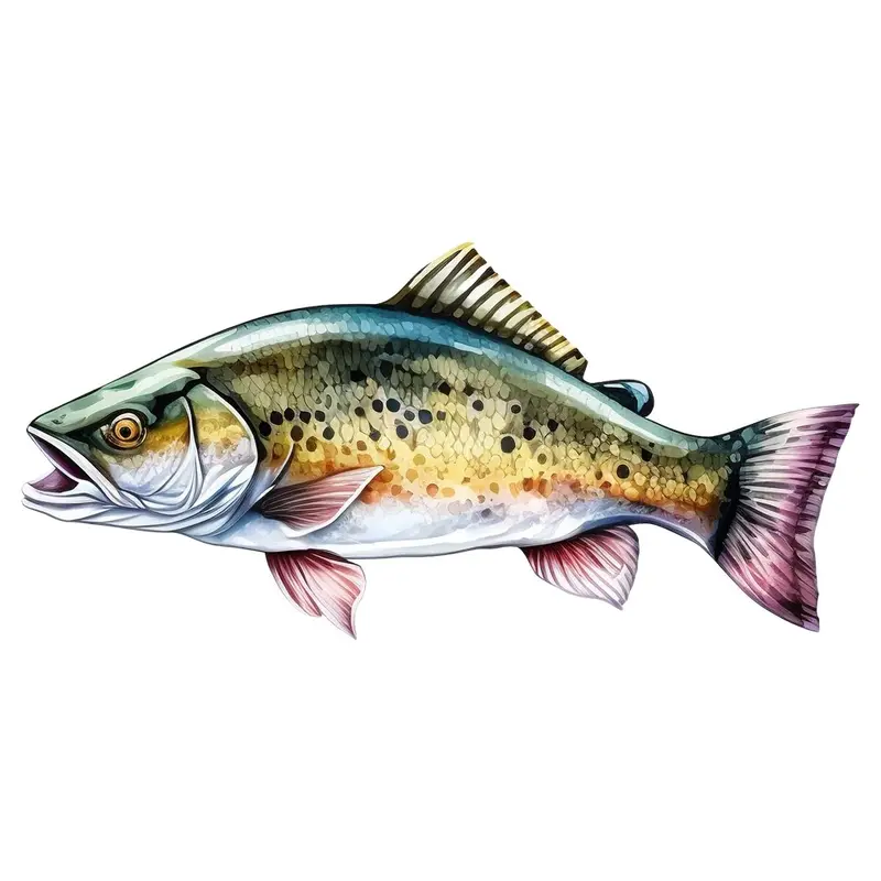 Fishing Trip Fish #2 Fabric Panel