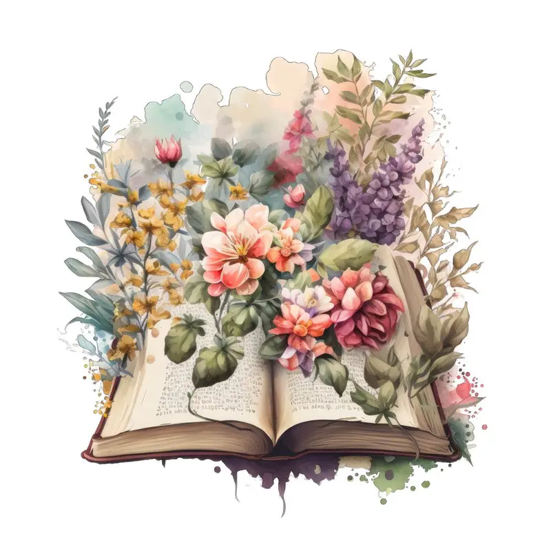 Floral Bible #9 Fabric Panel