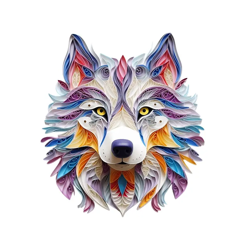 Floral Dogs #13 Fabric Panel