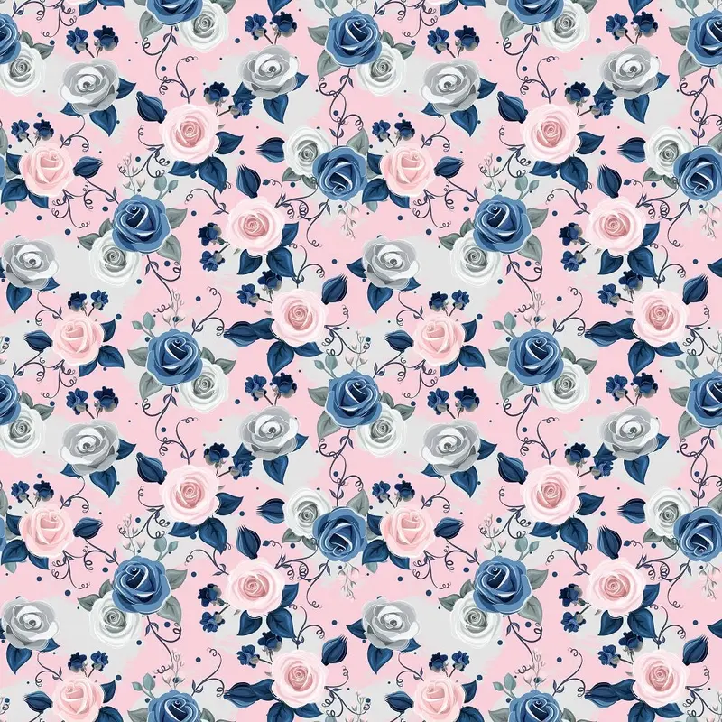 Floral Pattern #7 Fabric
