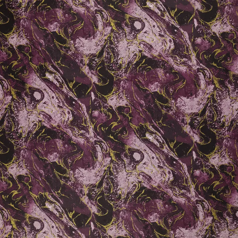 Marbled Earth Fabric Collection - Plum