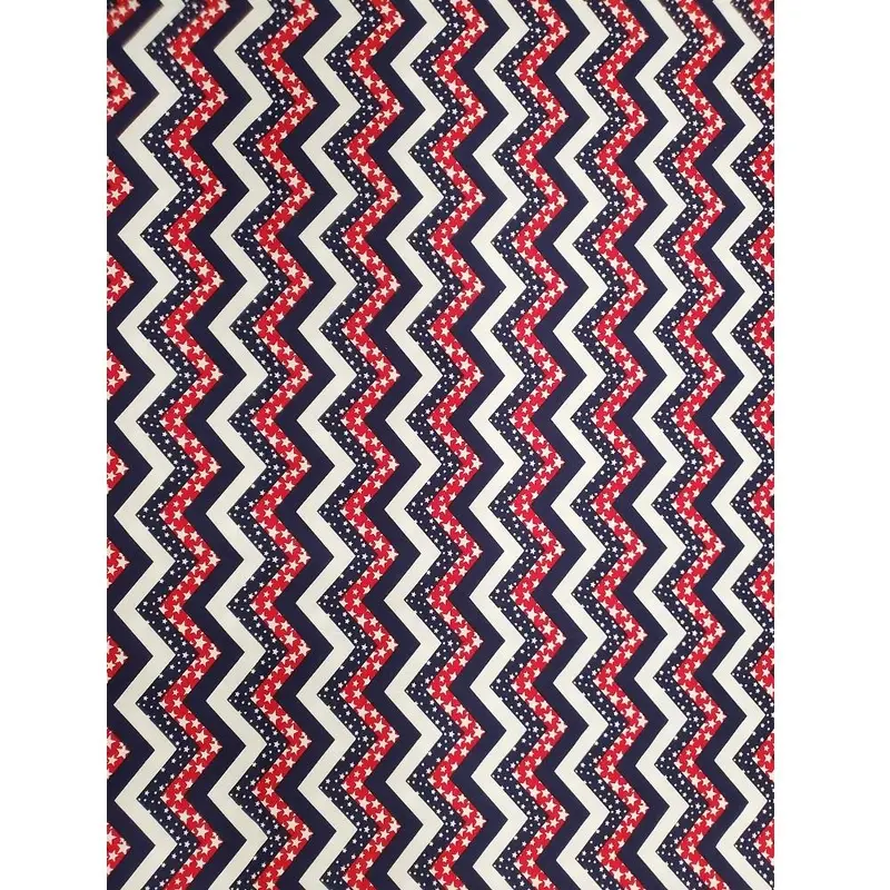 Patriotic Stars and Stripes Fabric