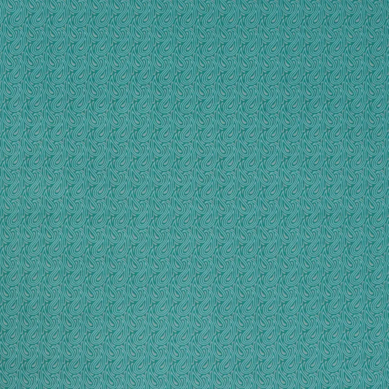 Transparency Watercolors Fabric Collection - Paisley Turquoise