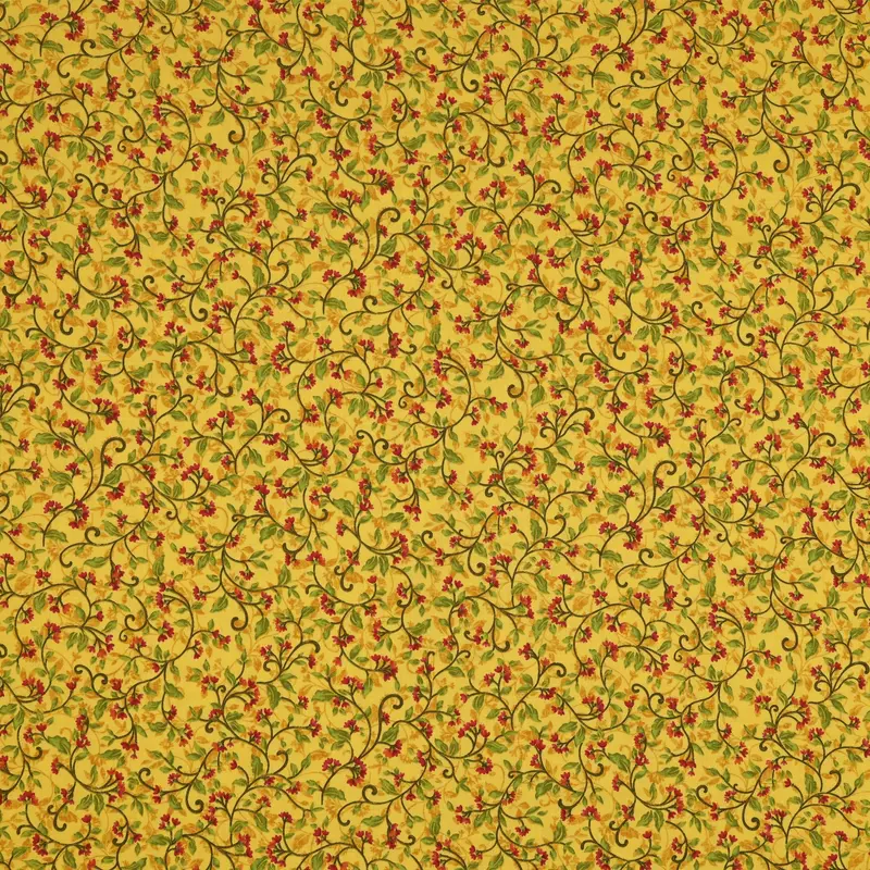 Wander Lane II Fabric Collection - Snow Drop Gold