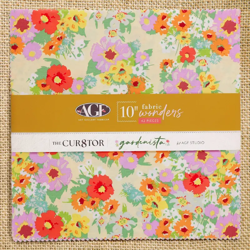 Cur8tor Gardenista 10" Fabric Squares - 42 pc