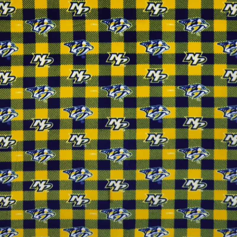 Nashville Predators Buffalo Plaid in Fleece