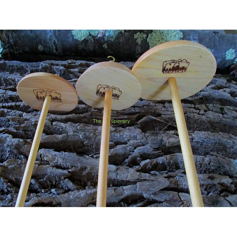 Schacht Hi-Lo Top & Bottom Whorl Drop Spindle Free 1 Oz Fiber Spinning SUPERFAST SHIPPING!