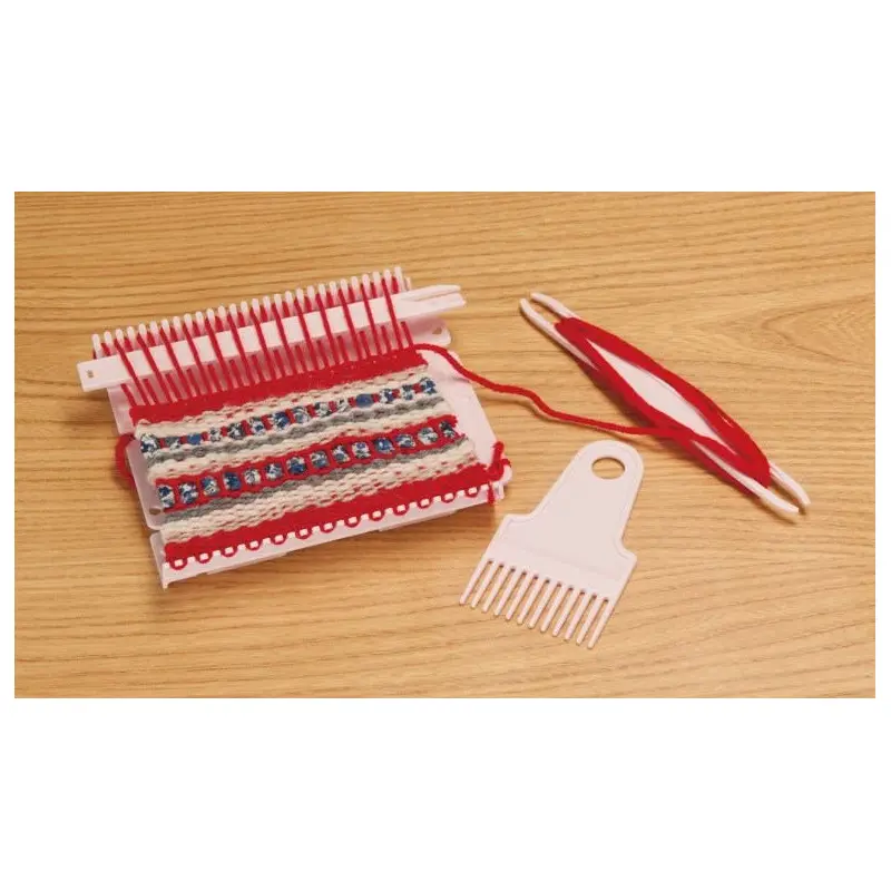Complete Weaving Kit Single or Double Mini Loom With Shuttles, Shed Stick, Warp Helpers, Comb & Weaving Needle Super Fast Shipping!