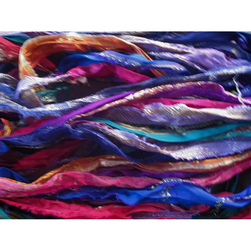 Gorgeous Brocade Persian Bazaar Recycled Sari Silk Ribbon
