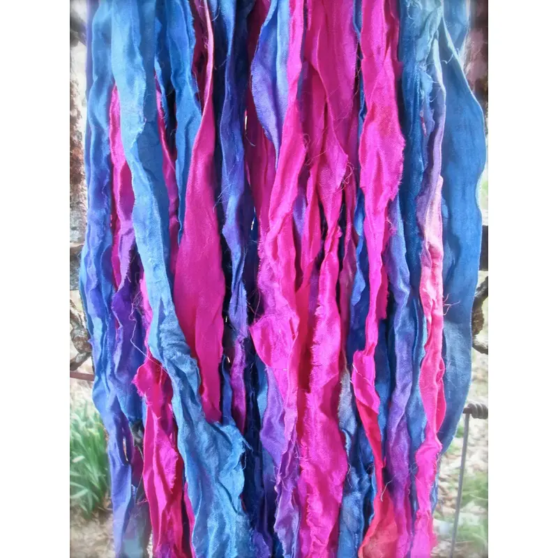 Penny Candy Recycled Sari Silk Ribbon Yarn