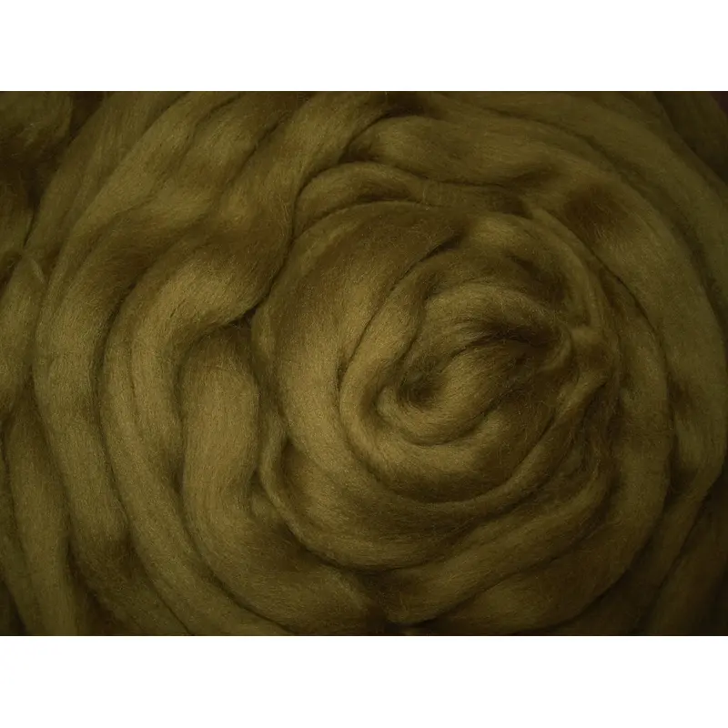 Super Fine & Organic Olive Green Color 19 Micron DHG Merino