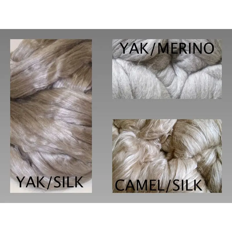 Baby Camel/Silk - Yak/Silk or Yak/Merino/Silk