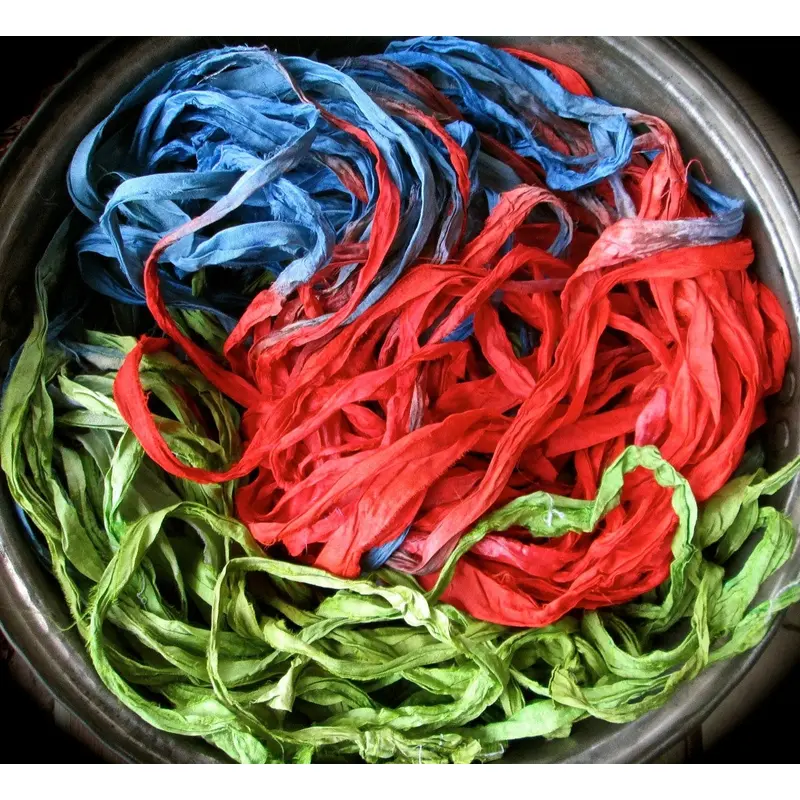 Gorgeous Fanfare Recycled Sari Silk Ribbon