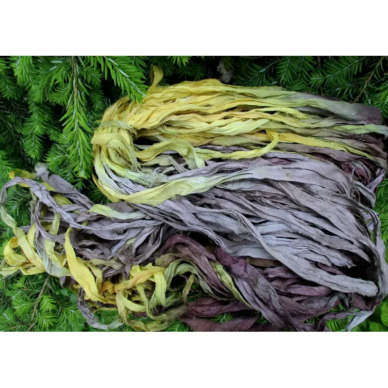 Horizon Earthy Dusky Recycled Sari Silk Ribbon