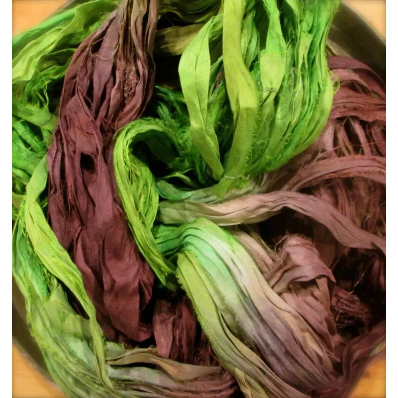 Leapfrog Recycled Sari Silk Ribbon